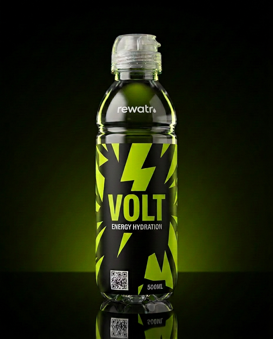 VOLT branded rewatr return bottle